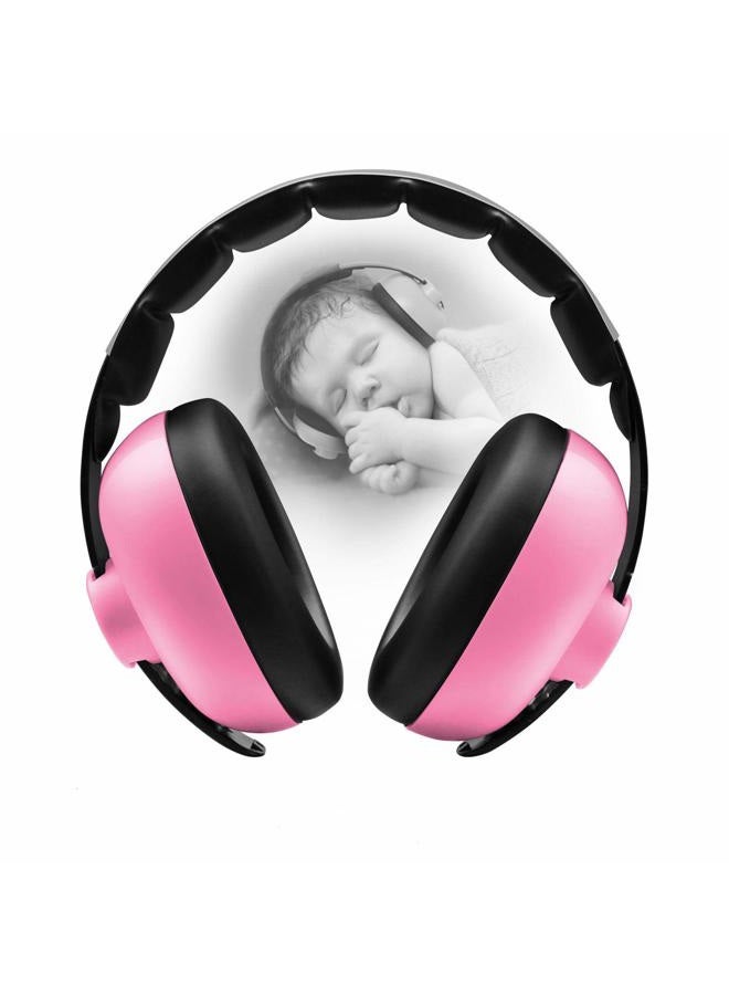 BBTKCARE Baby Headphones Noise Cancelling Headphones for Babies for 3 Months to 2 Years (Pink) - Image 1