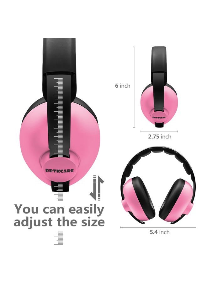 BBTKCARE Baby Headphones Noise Cancelling Headphones for Babies for 3 Months to 2 Years (Pink) - Image 3