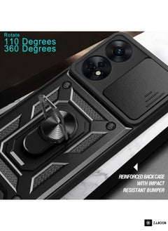 Green Tiger For OPPO Reno8 T 4G Sliding Camera Cover Design Phone Case(Rose Gold)  - Image 4