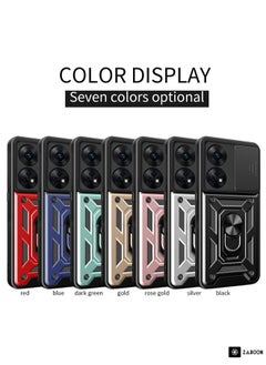 Green Tiger For OPPO Reno8 T 4G Sliding Camera Cover Design Phone Case(Rose Gold)  - Image 1