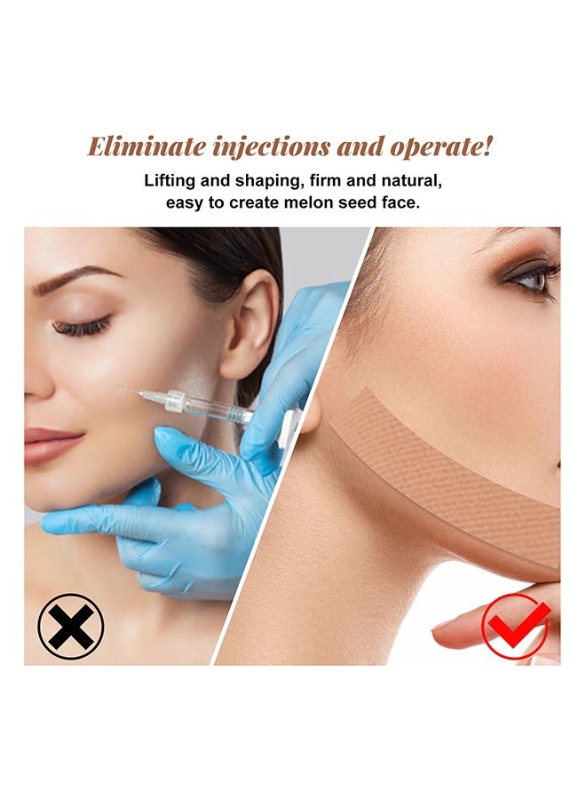 EELHOE Facial Myofascial Lift Tape Face Lift Stickers, Face Toning Tape Anti Freeze Anti Wrinkle Belts Patche, Neck Lift Tape Unisex For Firming and Tightening 2.5cm*5m - Image 3
