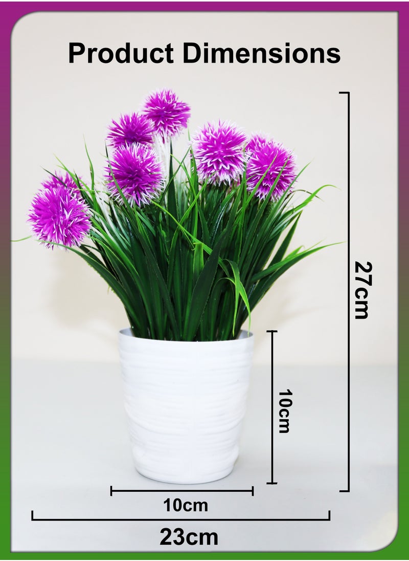 DBLEW Small Assorted Mini Plastic Potted Flowers Plant With Fake Green Leaves Bendable Branches For Garden Greenery Balcony Office Home Decorations Faux Tree  - Image 3