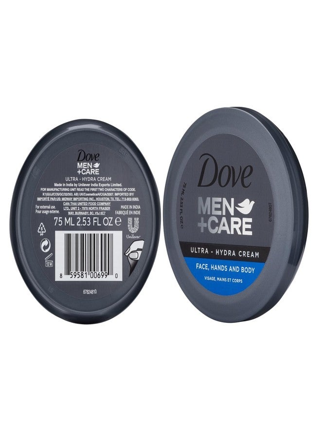 Dove Men+Care Ultra Hydra Cream - Dove Lotion, 3-In-1 Advanced Skin Care for Men, Face Cream, Hand & Body Lotion for Dry Skin, 2.53 Fl Oz (Pack of 24) - Image 2