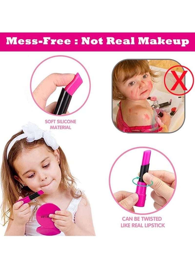 Swift 17 Pcs Kids Makeup Kit with Purse, Pretend Makeup for Girls, Include Keys & Play Phone with Sound, Makeup Toys Birthday for Girls Aged 3+  - Image 3