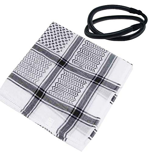 HOMELEX Keffiyeh Arab Head Scarf for Men Sheikh Muslim Turban Saudi Dubai Headwear - Image 2