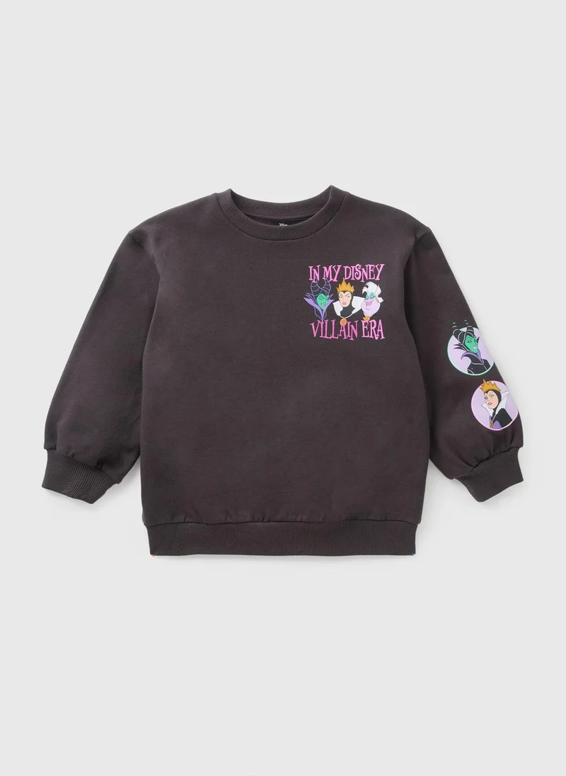 Matalan Disney Black Villain Era Sweatshirt