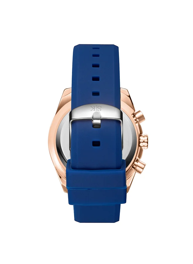 KENNETH SCOTT Men's Chrono & Multi Function Display Watch With Dark Blue Silicone Strap - K23148-RSNN