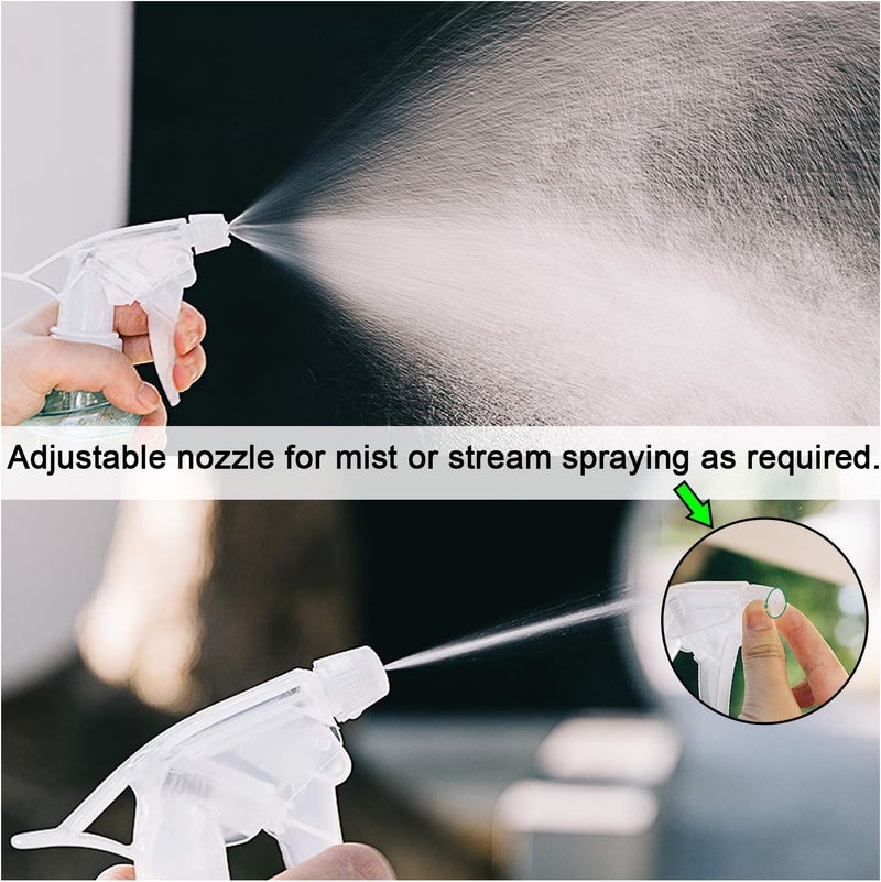 Vaupan Plastic Spray Bottles, 0.5L/16 oz Plant Mister Leak Proof Empty Mist Water Bottle for Cleaning Solution Hair Pet Flowers Plants Garden, Trigger Sprayer with Adjustable Nozzle (Green & Black) - Image 4