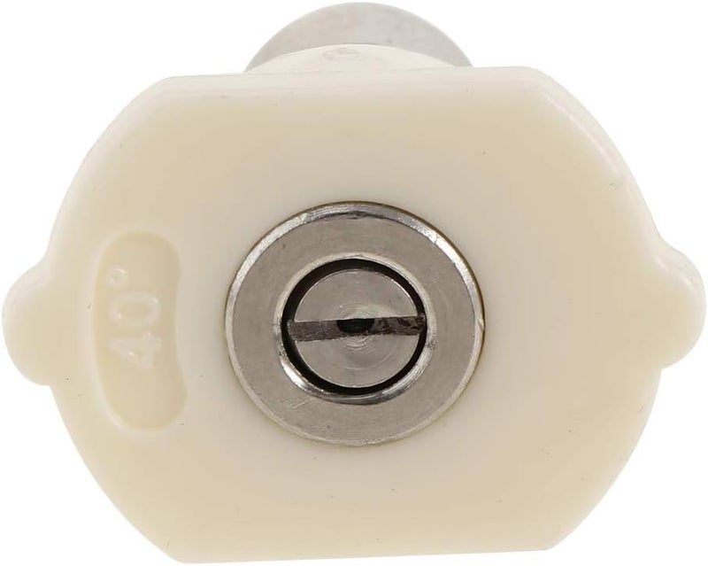 klarako Power Washing Tool Presure Washer Tips Spray Nozzle Part Multiple Degree White 40 degrees, as described - Image 2