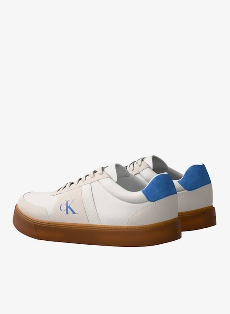 CALVIN KLEIN CK Baseline - Leather Signature Logo Trainers - Image 4