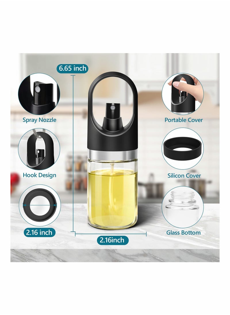 Excefore Oil Sprayer for Cooking, Olive Oil Sprayer Dispenser, Oil Spritzer Portable Mini Bottle 3.4 fl oz/100 ml Kitchen Gadgets for  Salad, Cooking, Roasting, Frying Pan, Air Fryer  - Image 5