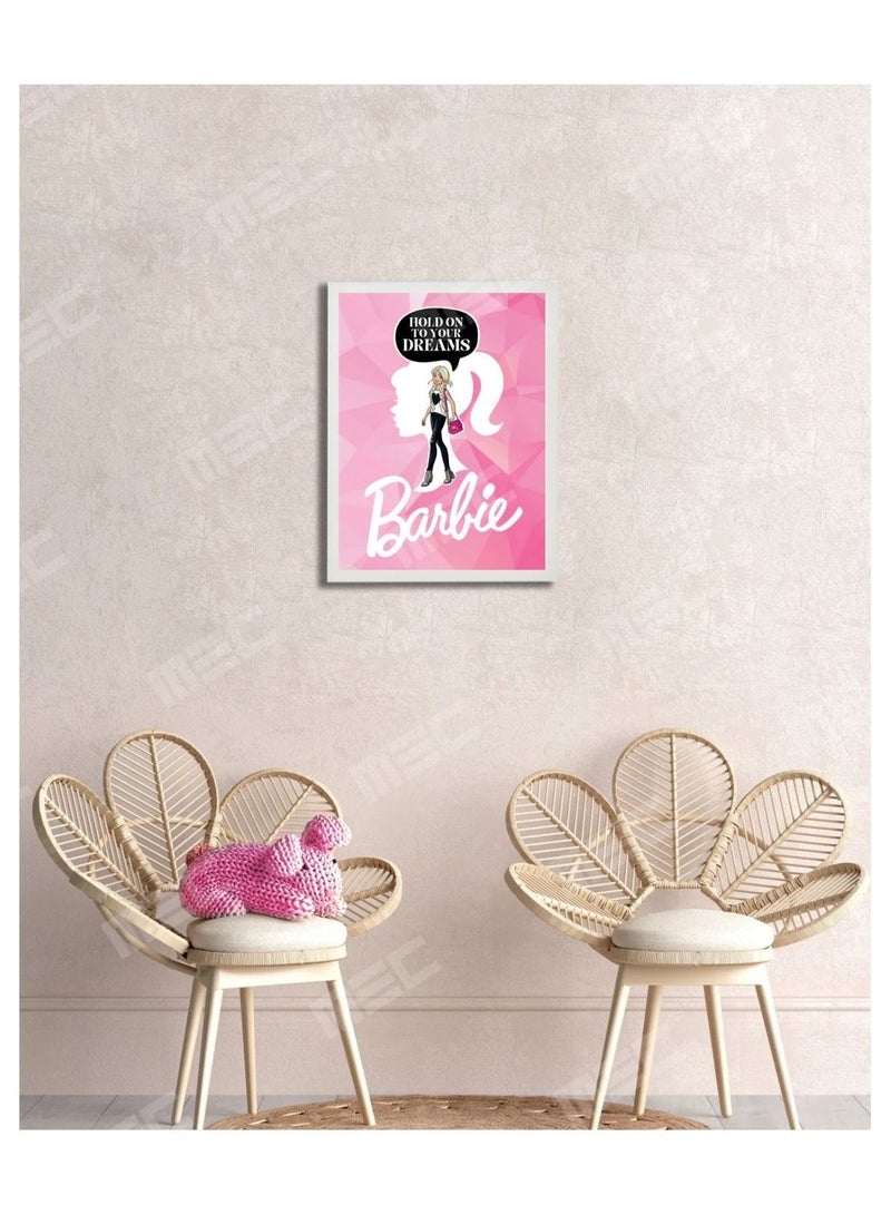 إم إي سي تمسك بإطار ملصق باربي بأحلامك مقاس 21x30 سم - Image 5