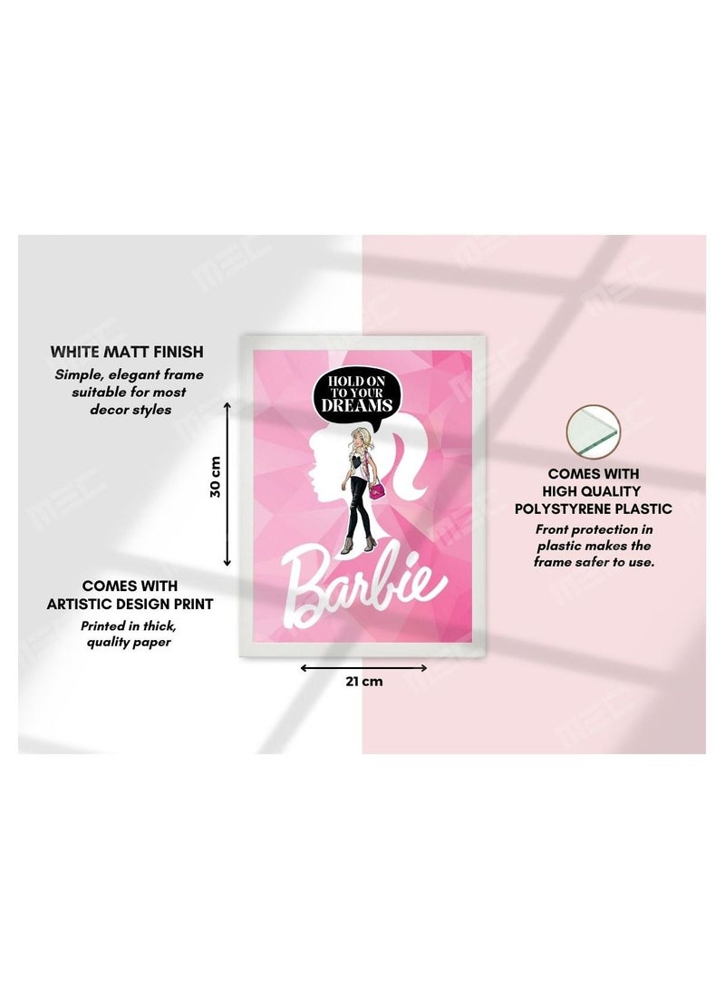 إم إي سي تمسك بإطار ملصق باربي بأحلامك مقاس 21x30 سم - Image 4