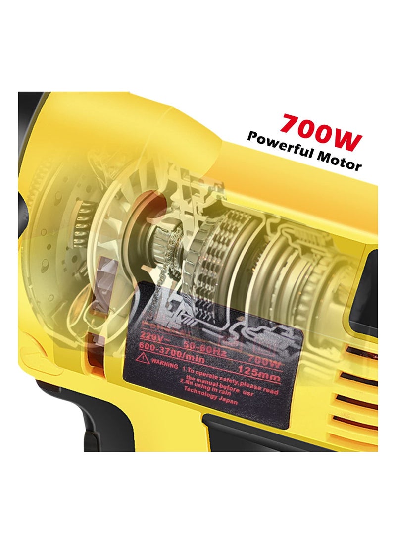 Generic Buffer Polisher For Car Detailing Variable Speed Car Polisher,700W 5 Inch,Dual Action Random Orbital, Detachable Handle Car Waxing Cleaning Kit For Polishing Cars, Furniture, Floors, Stones  - Image 2