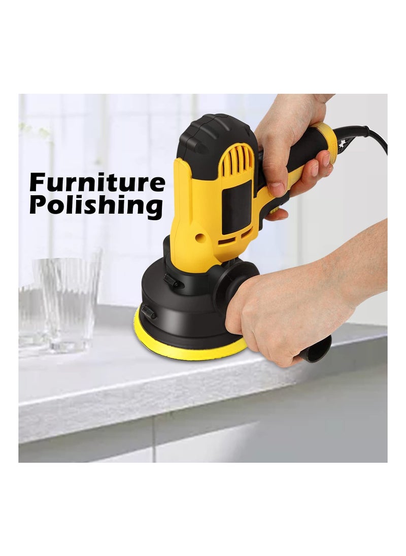 Generic Buffer Polisher For Car Detailing Variable Speed Car Polisher,700W 5 Inch,Dual Action Random Orbital, Detachable Handle Car Waxing Cleaning Kit For Polishing Cars, Furniture, Floors, Stones  - Image 5