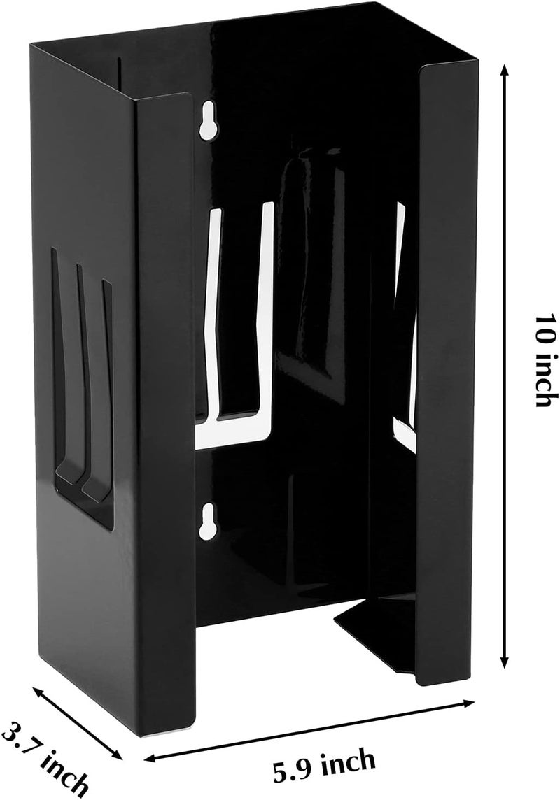 EMENTOL Magnetic Glove/Tissue Dispenser Holder Set, Black Glove Dispenser Wall Mount, Mount onto Tool Box or in Workshops - Image 4