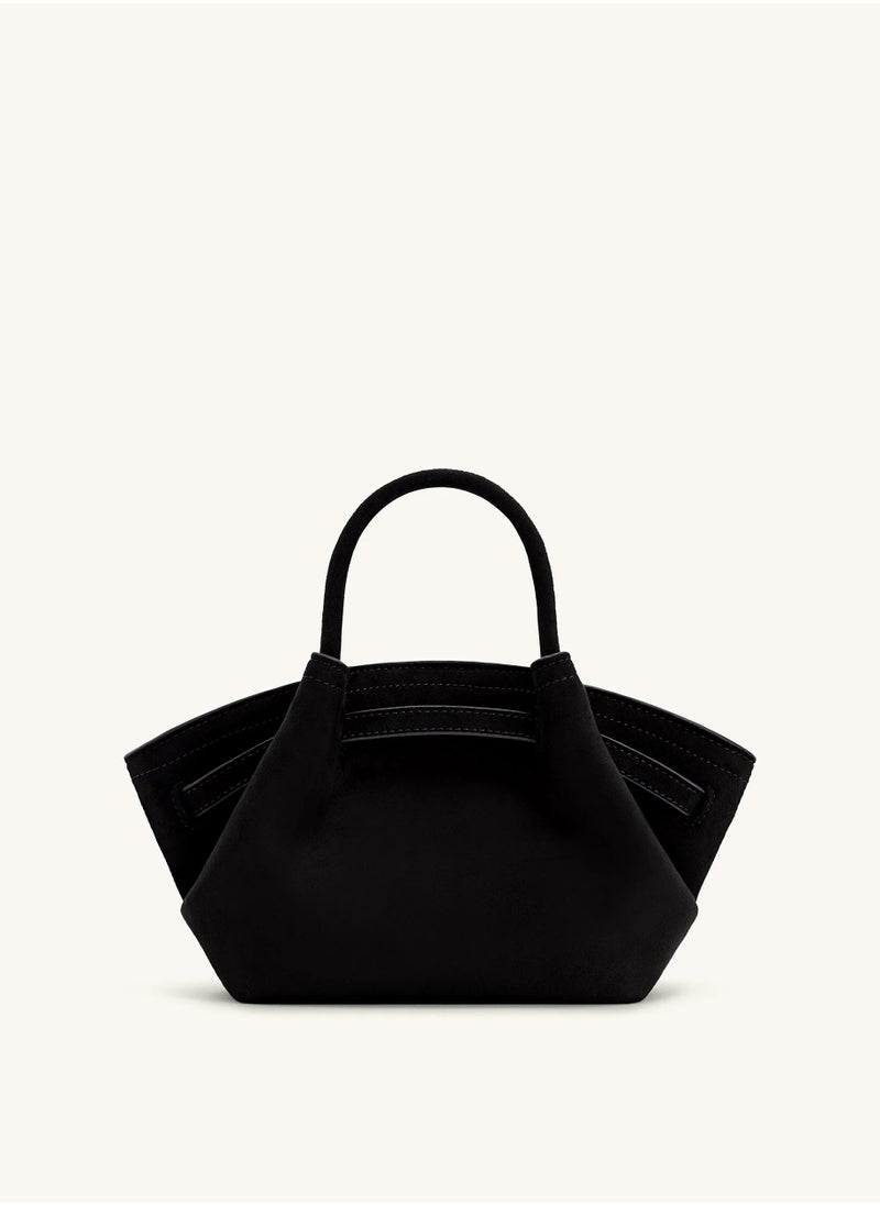 JW PEI Hana Mini Faux Suede Tote Black  - Image 4