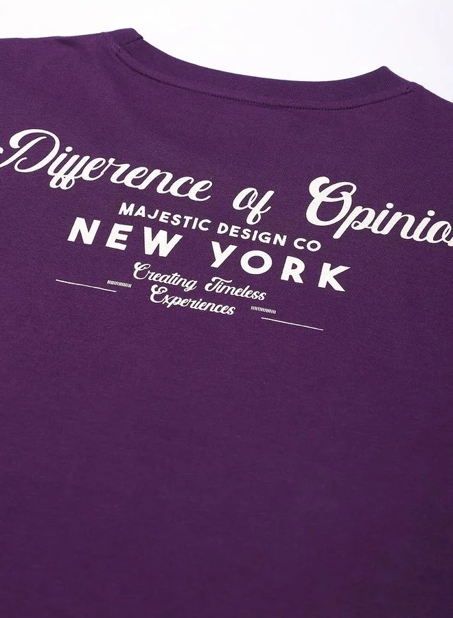 Difference of Opinion Men Oversized Short Sleeve Printed T-Shirt