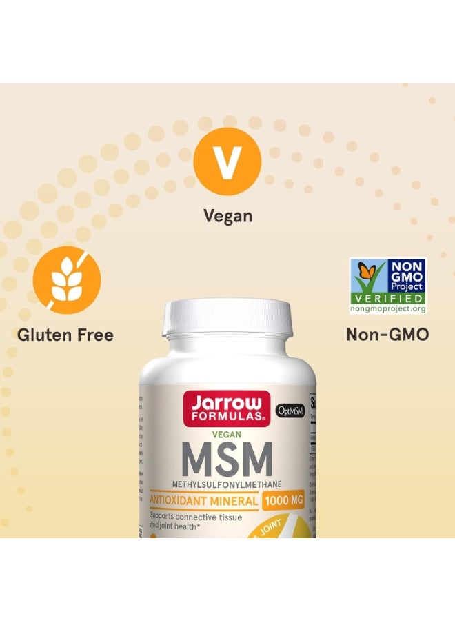jarrow formulas MSM, 1,000 mg, 200 Veggie Capsules - Image 3