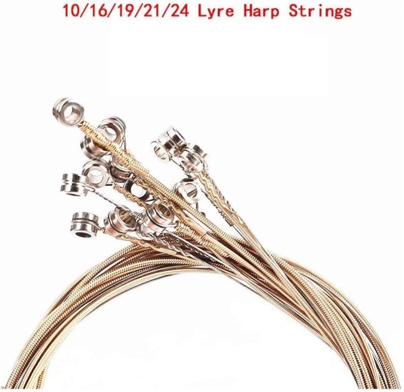 IRIDESCENT Sets of 19 Lyre Harp Strings Replacement Metal String for Lyre Harp - Image 2
