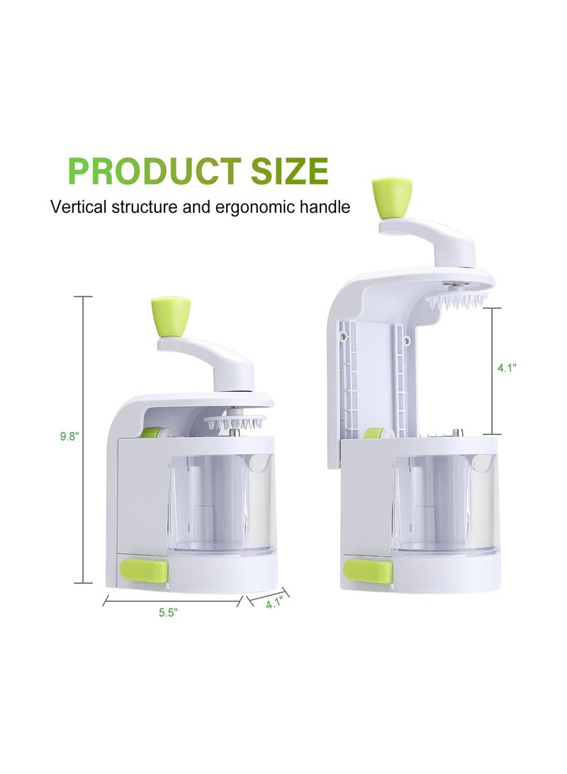 4-in-1 Vegetable Spiralizer with Rotating Blades, Heavy-Duty Zucchini Noodle Maker, Strong Suction Cup Vegetable Cutter, Removable Design for Easy Cleaning and Use. - Image 5