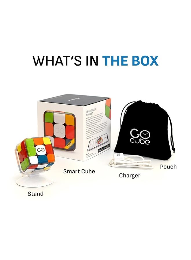 GoCube Edge Full Pack - The Connected Electronic Bluetooth Cube - 3x3 Stickerless Magnetic Speed Cube - Free App Enabled Interactive Smart Cube for Kids, Adults - STEM Puzzle Toy Cube - Image 2