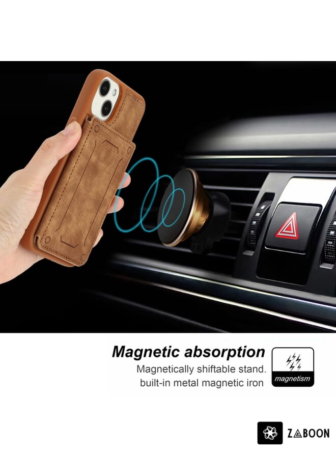 Zaboon Protective Case For iPhone 13 Dream Magnetic Back Cover Card Wallet - Image 5