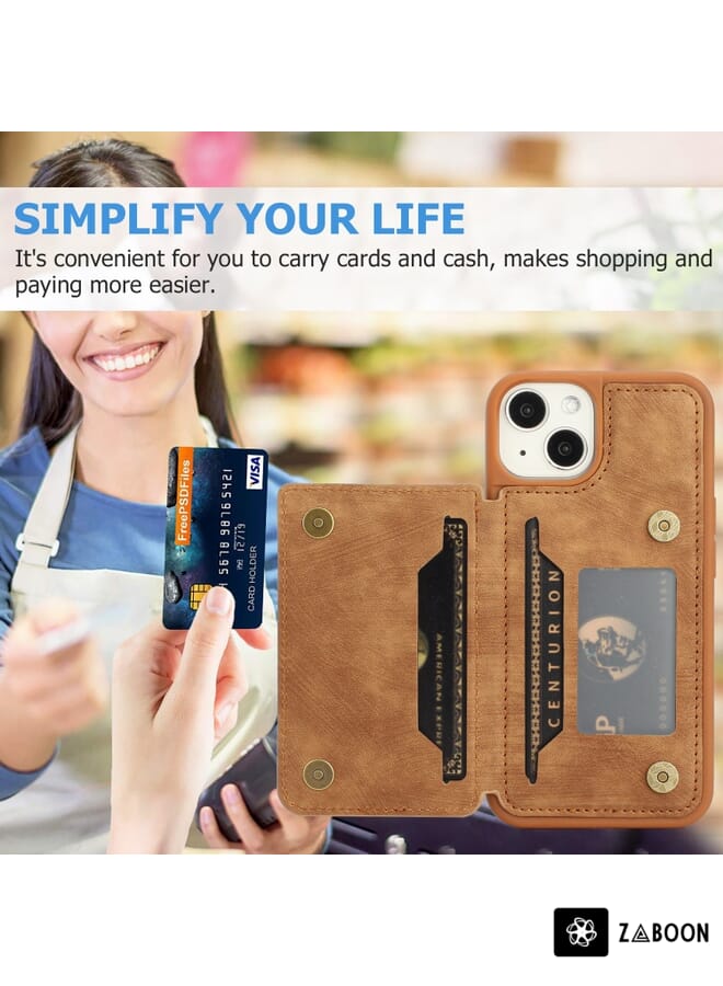 Zaboon Protective Case For iPhone 13 Dream Magnetic Back Cover Card Wallet - Image 3