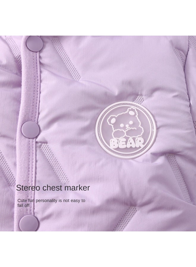 DEESHA Three-layer Cotton Padding】baby Bodysuits For Autumn And Winter, Newborn Clothes, Full-month Cotton Outfits, Baby 100-day Celebration Outfits, Crawler Suits - Image 4
