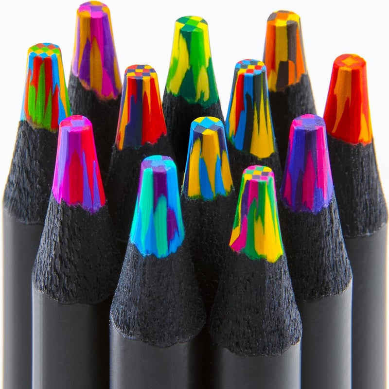 Kird Barken Easter Basket Stuffers for Teens Art Supplies 12 Rainbow Colored Pencils Teen Girl Gifts Trendy Stuff Multicolored Cool Stuff Fun Art Pencil Teen Girl Gifts Trendy Stuff - Image 3