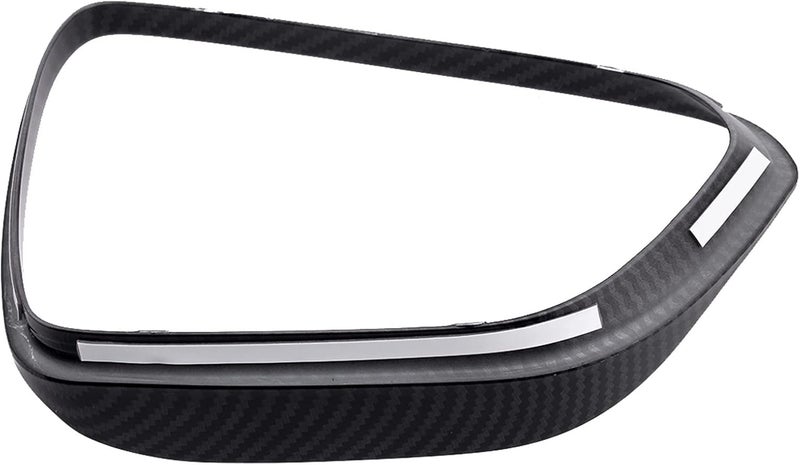 Wivplex Carbon Fiber Style Side Mirror Rain Eyebrow Cover Trim for Tesla Model 3 - Image 4