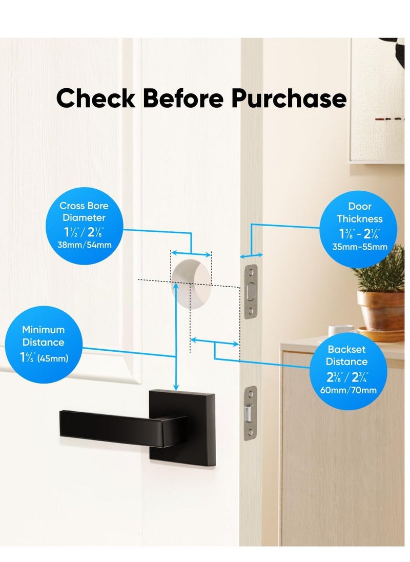 eufy - eufy Security Smart Lock C34, Keyless Entry Door Lock with Apple Home Ecosystem, Built-in Wi-Fi Deadbolt for Front Door or Back - Image 1