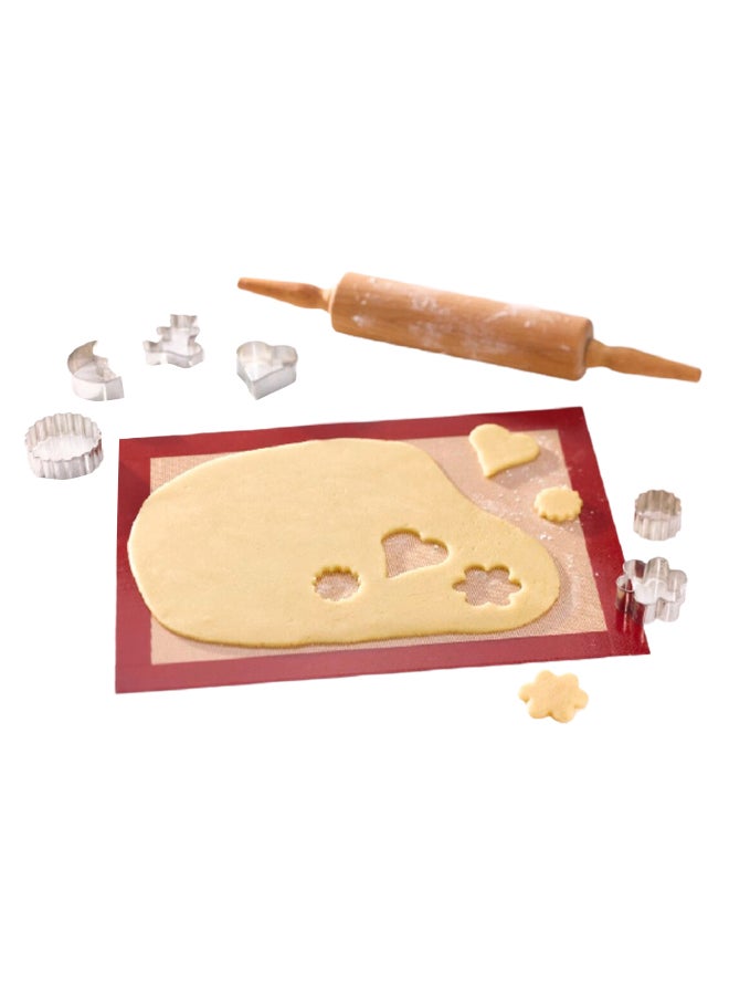 Silicone Non-Stick Mat Multicolor 4.9 x 30.48 x 5.4 cm 1-CCC-150/TBC