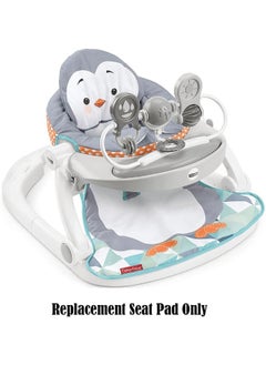 Fisher-Price Fisher-Price Replacement Seat for Sit-Me-Up Floor Seat ~ GKH31 ~ Baby Seat with Tray ~ Replacement Pad ~ Penguin Theme  - Image 2