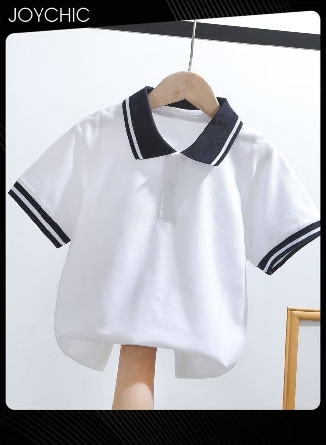Joychic Short Sleeve T-Shirt Polo Shirt School Uniform for Kids
