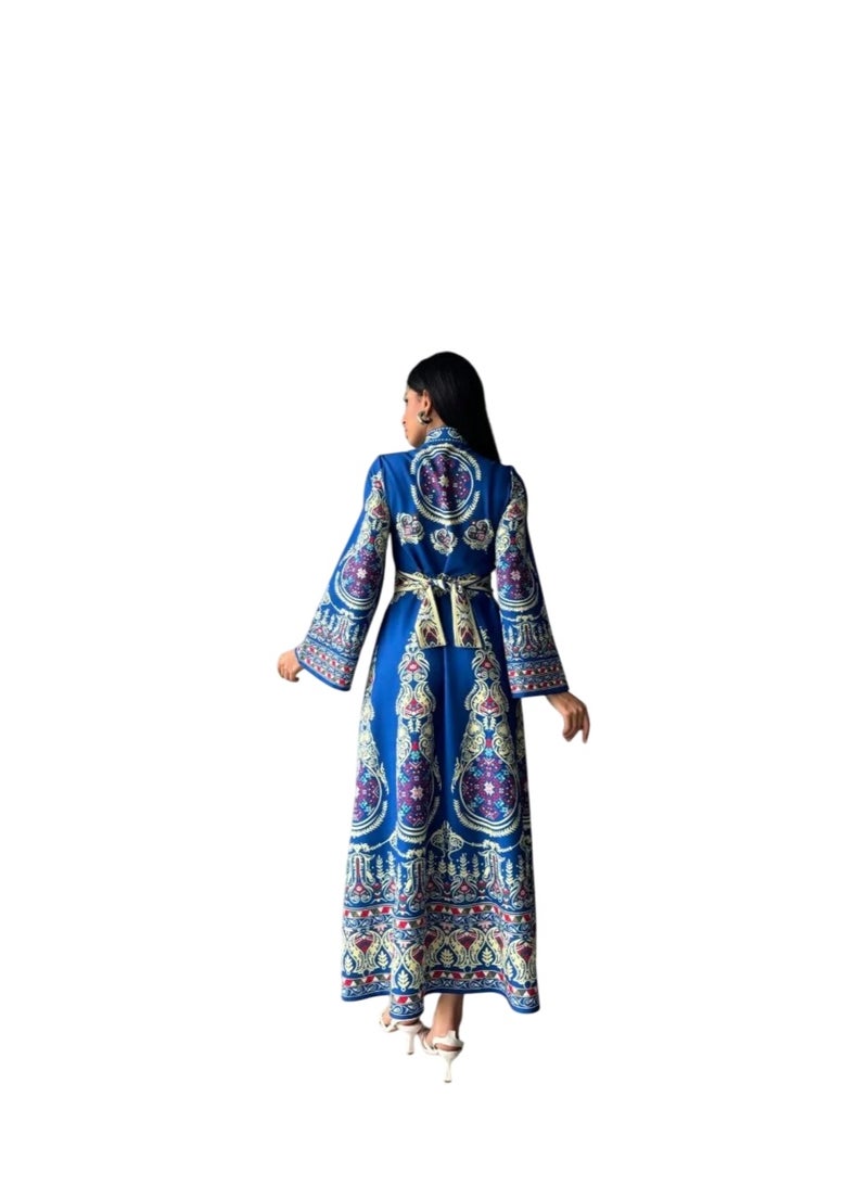 Well Elegant and eye-catching women's dress, proudly made in Turkey. Designed with authentic traditional patterns - Image 4