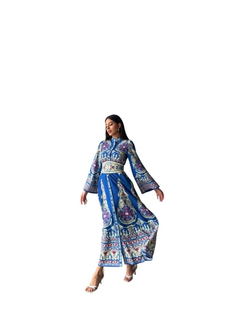 Well Elegant and eye-catching women's dress, proudly made in Turkey. Designed with authentic traditional patterns - Image 3