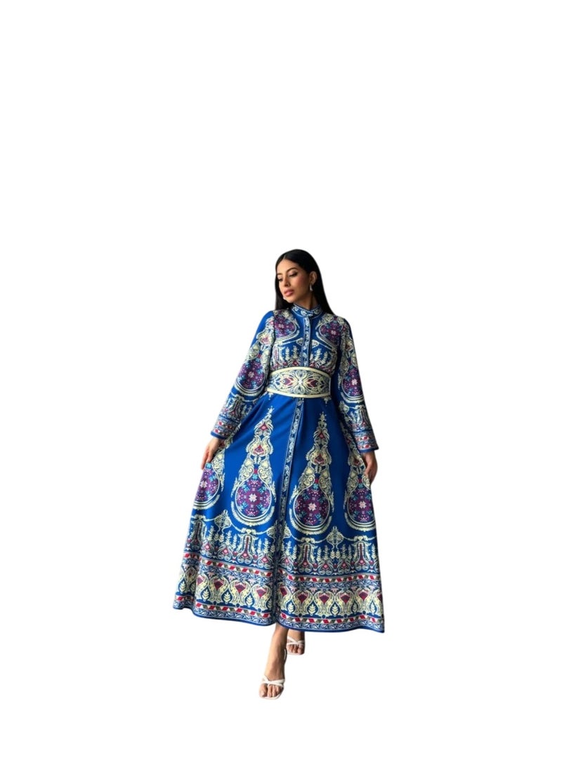 Well Elegant and eye-catching women's dress, proudly made in Turkey. Designed with authentic traditional patterns - Image 2