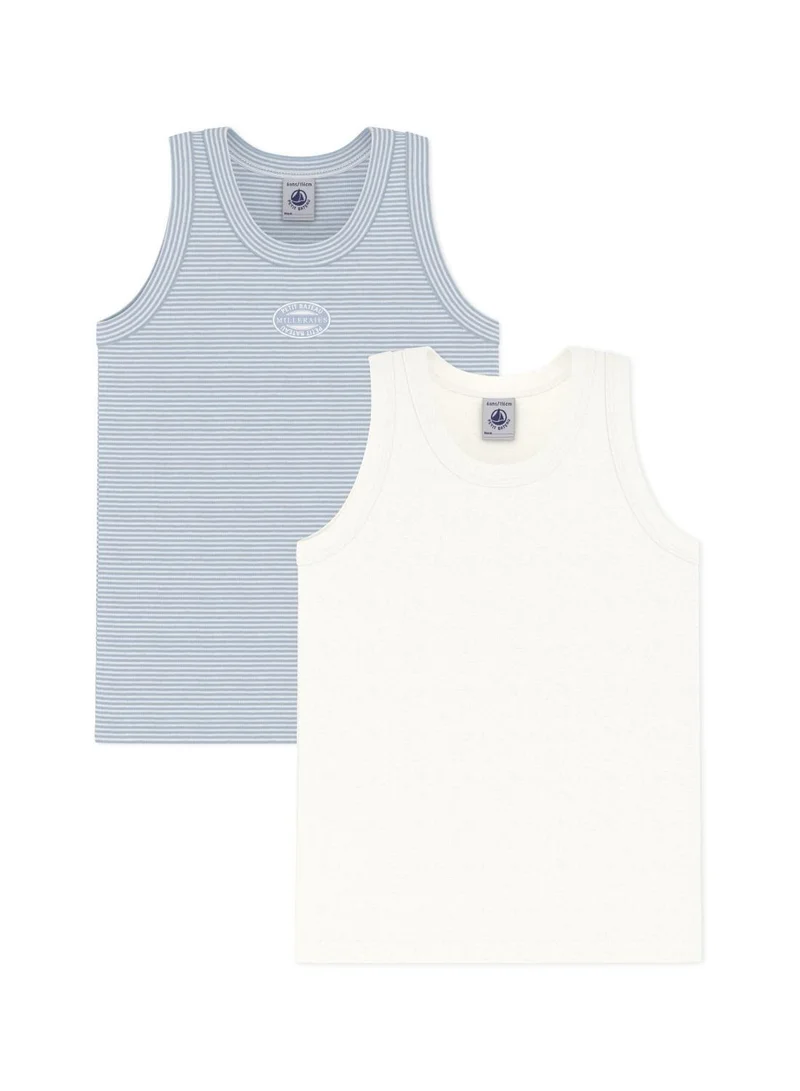 بيتي باتو طقم قطن من قطعتين بدون أكمام للأطفال