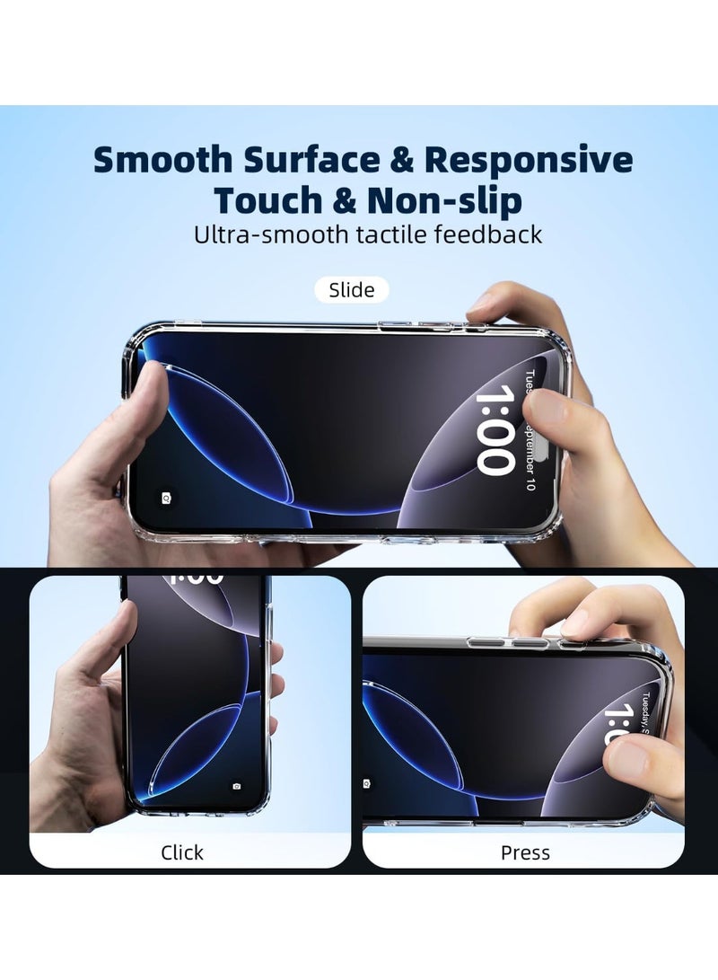 Raxoom Crystal Clear Shockproof Phone Case Compatible with iPhone 17 Air â€“ Slim Transparent Protective Cover with Wireless Charging Support, Anti-Yellow, Scratch-Resistant Shell - Image 4