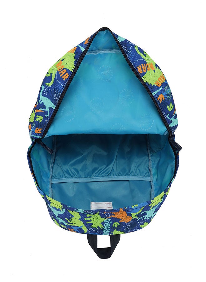 CUBS Dinosaur Print Waterproof Kids 28L Backpack with zip closure Ideal for 6-12 years age group, Compatible with 15" Laptop - Image 4