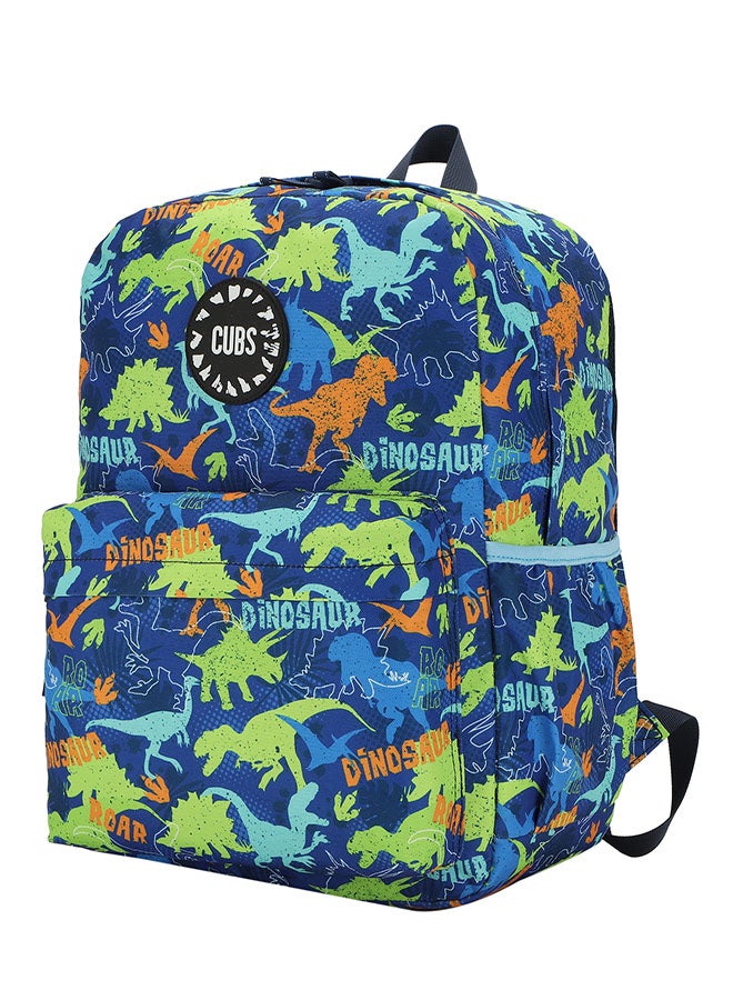 CUBS Dinosaur Print Waterproof Kids 28L Backpack with zip closure Ideal for 6-12 years age group, Compatible with 15" Laptop - Image 2