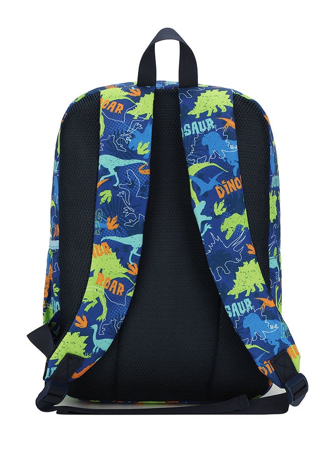 CUBS Dinosaur Print Waterproof Kids 28L Backpack with zip closure Ideal for 6-12 years age group, Compatible with 15" Laptop - Image 3