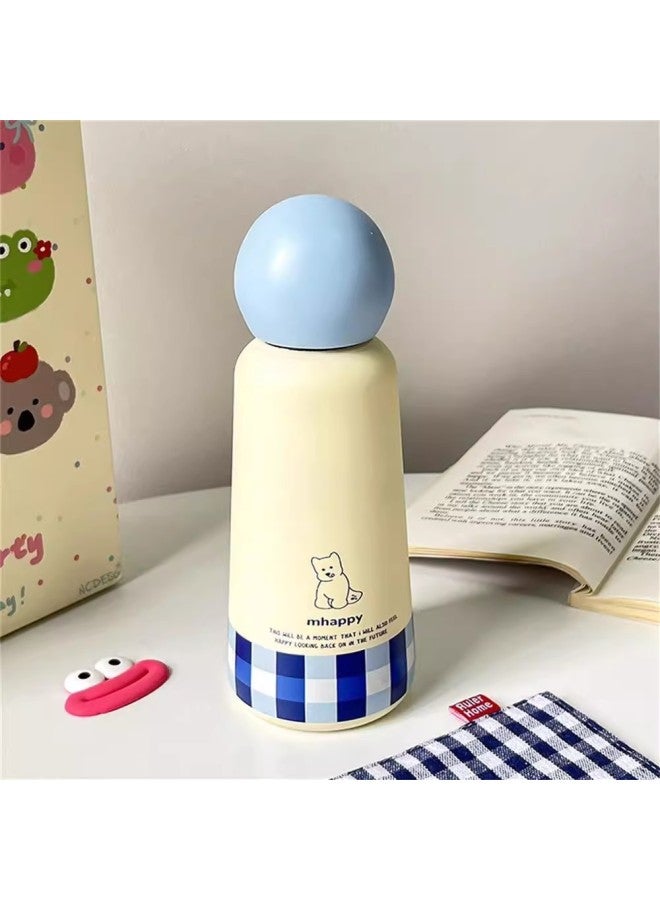 Apple Kitty High-value Insulated Cup Portable Cute Coffee Mug Group Purchase Gift Stainless Steel Straw Water Bottle