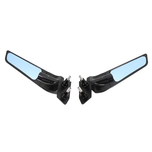 WALIPILUSI CNC Aluminum Motorcycle Mirrors Adjustable Wind Wing Side Mirrors Anti-Glare Rearview Mirrors Fits for BMW S1000RR 2019-2024 Black Motorcycle Rear View Mirrors (Year: 2019-2024) - Image 3