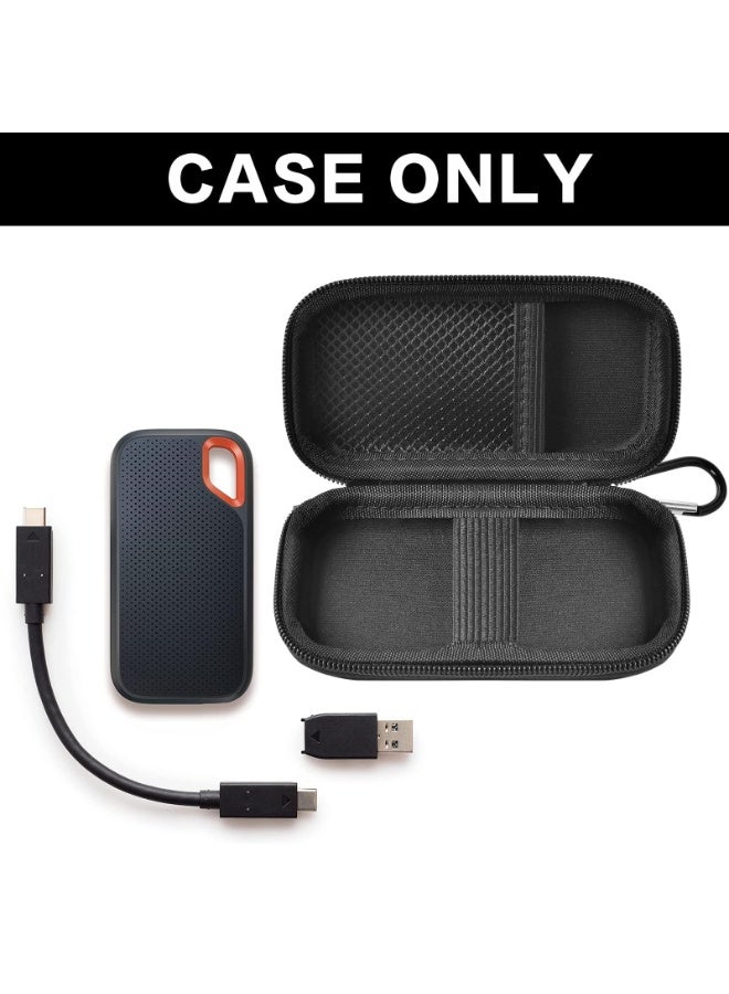 Chabeia Portable Case for SanDisk PRO Extreme Portable SSD 1TB 2TB 4TB 500GB External Solid State Drive Storage Holder Compatible with SDSSDE61 SDSSDE60 SDSSDE81 SDSSDE30 Full Black Everyday Use Travel Protection - Image 4