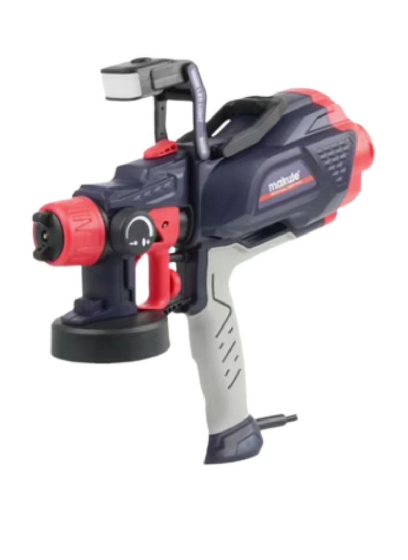 makute 1200ML Electric Spray Gun with 550W, Ø1.0/1.8/2.5mm Nozzle Size, 32000rpm, Adjustable Nozzles, Multi-Purpose Spraying,LED Light, 50 din/sec Max Viscosity for paints, varnishes, stains, and more (SG131)  - Image 1