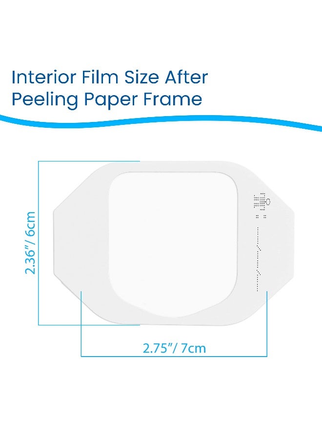 Houseables Waterproof Bandages Transparent Film Dressing Waterproof Bandages Post Surgical for Wound Cover Showering Patches for Skin Swimming Tattoo Medical IV Clear 2 38 x2 34 100 Pack - Image 2