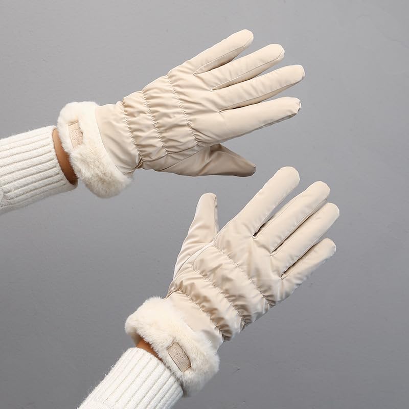 Mealah Thermal Winter Gloves for Women,Windproof Snow Gloves for Skiing Cycling Running Work - Image 3