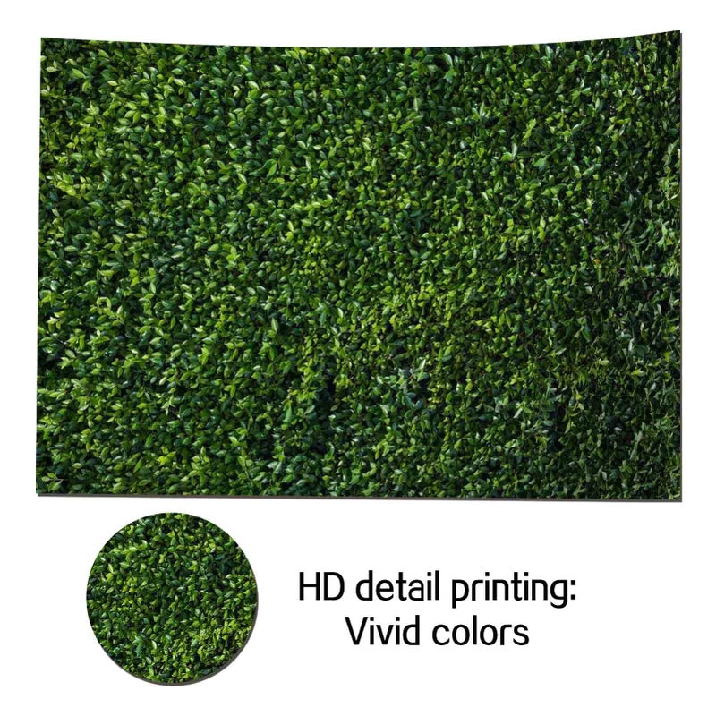 HQM 7x5FT Polyester Nature Spring Green Leaves Theme Photo Background Wedding Birthday Party Newborn Baby Shower Photography Backdrops Zoo Decor Shoot Props Bannner - Image 4